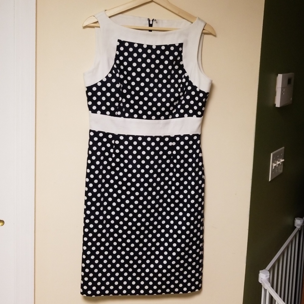 Tahari polkadot dress